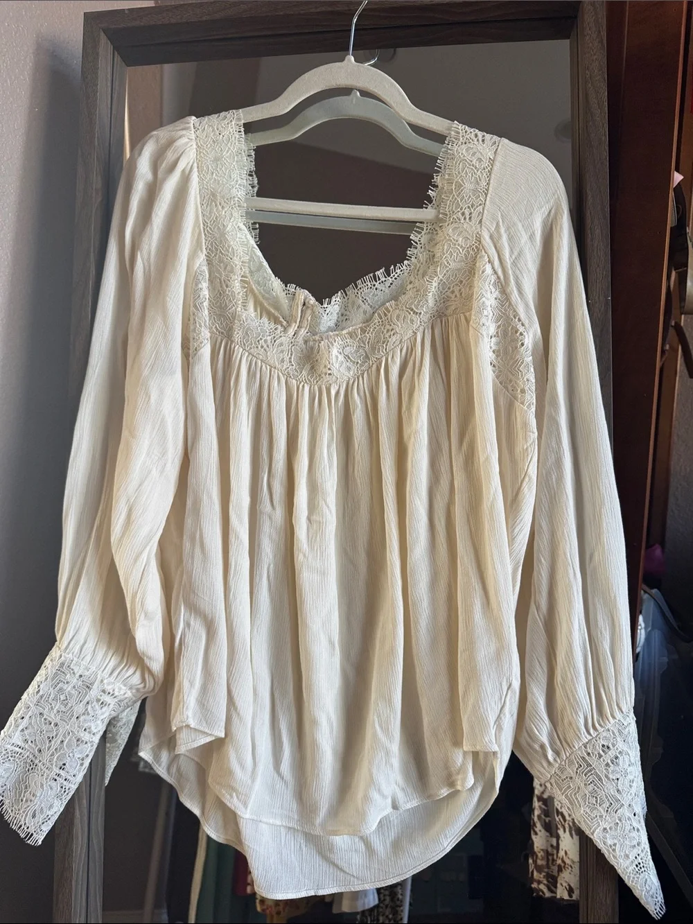 Free people Ivory Bohemian Top